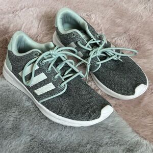 Adidas cloudfoam mint green sneakers